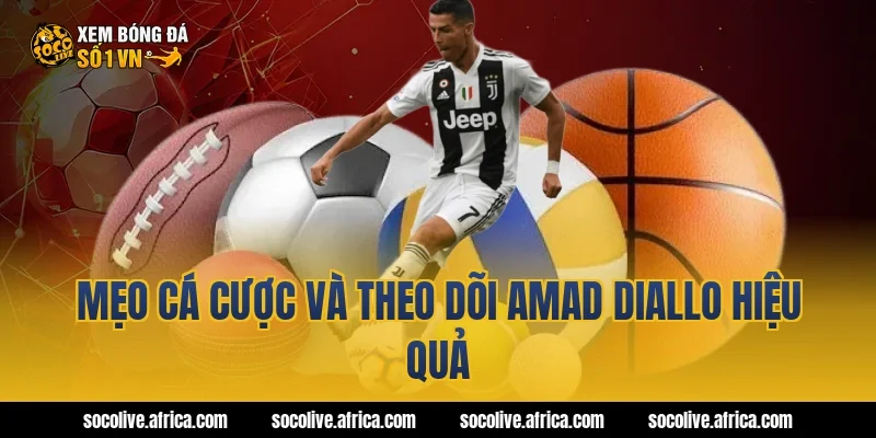 Mẹo cá cược và theo dõi Amad Diallo hiệu quả