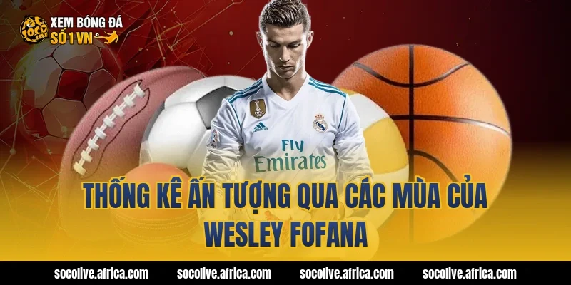 Thống kê ấn tượng qua các mùa của Wesley Fofana